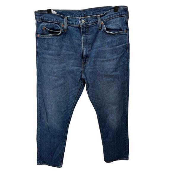 Levi’s Men’s Jeans Size 38X30 Straight Leg Denim Leather Tag # H564 - Picture 1 of 8